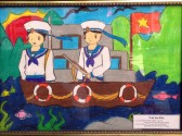 Hình ảnh hội thi vẽ tranh hướng về biển Đông Hình ảnh hội thi vẽ tranh hướng về biển Đông